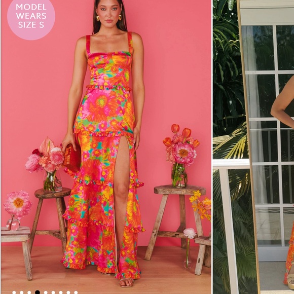 Show Me Your Mumu Floral Multicolor Maxi Dress - Picture 3 of 5